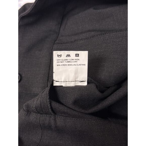 Jacquemus Pants 36 / US 4 Gray Suit Wool Ruched Stacked Runway Trouser Designer - Picture 8 of 8